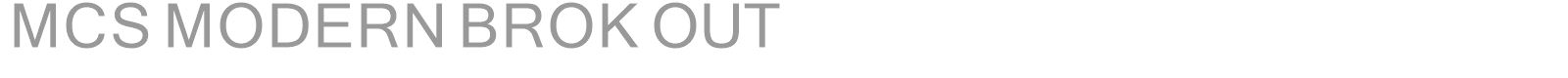 MCS MODERN BROK OUT font preview
